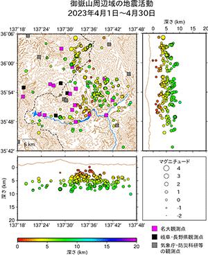 地震活動/2023年4月1日〜4月30日
