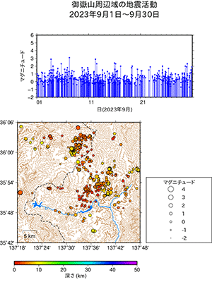 地震活動/2023年9月1日〜9月30日