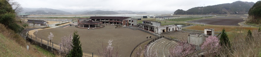 panorama view of Ishinomaki